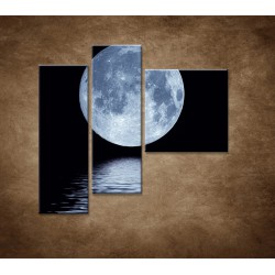Obrazy na stenu - Mesiac nad hladinou - 3dielny 110x90cm