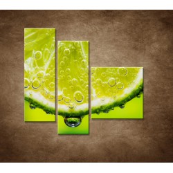 Obrazy na stenu - Plátok citróna - 3dielny 110x90cm