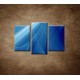 Obrazy na stenu - Modrá abstrakcia - 3dielny 75x50cm