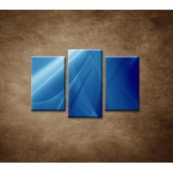 Obrazy na stenu - Modrá abstrakcia - 3dielny 75x50cm