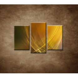 Obrazy na stenu - Žlto-oranžová abstrakcia - 3dielny 75x50cm
