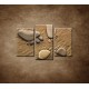 Obrazy na stenu - Nohy z kamienkov - 3dielny 75x50cm