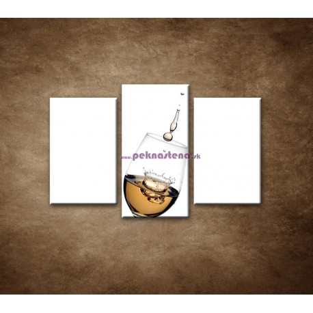 Obrazy na stenu - Biele víno - 3dielny 75x50cm