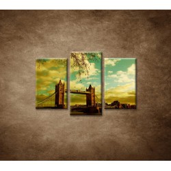 Obrazy na stenu - Londýn - Tower Bridge - 3dielny 75x50cm