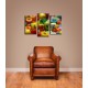 Obrazy na stenu - Love - 3dielny 75x50cm