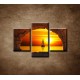 Obrazy na stenu - Plachetnica na mori - 3dielny 75x50cm