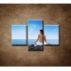 Obrazy na stenu - Relax pri mori - 3dielny 75x50cm