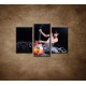 Obrazy na stenu - Gitaristka - 3dielny 75x50cm