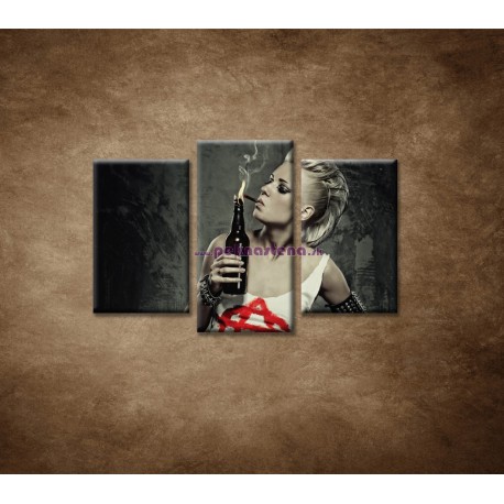 Obrazy na stenu - Rockerka - 3dielny 75x50cm