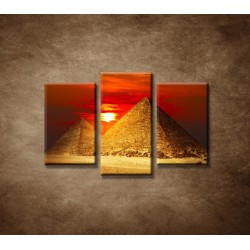 Obrazy na stenu - Pyramídy - 3dielny 75x50cm