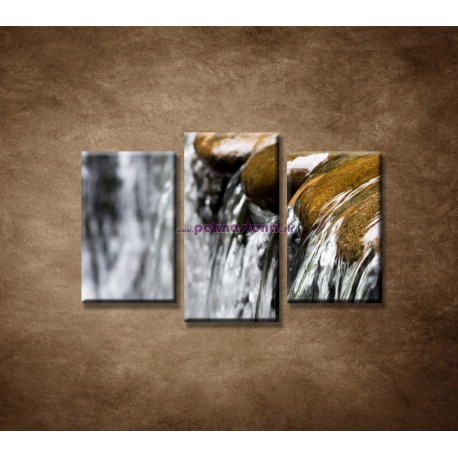 Obrazy na stenu - Tečúci potok - 3dielny 75x50cm