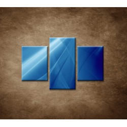 Obrazy na stenu - Modrá abstrakcia - 3dielny 90x60cm
