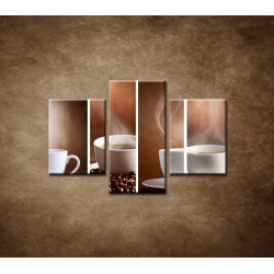 Obrazy na stenu - Šálka kávy  - 3dielny 90x60cm