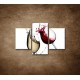 Obrazy na stenu - Biele a červené víno - 3dielny 90x60cm