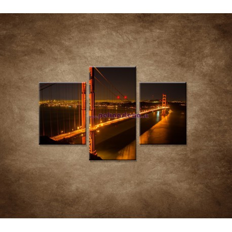 Obrazy na stenu - Golden Gate Bridge  - 3dielny 90x60cm