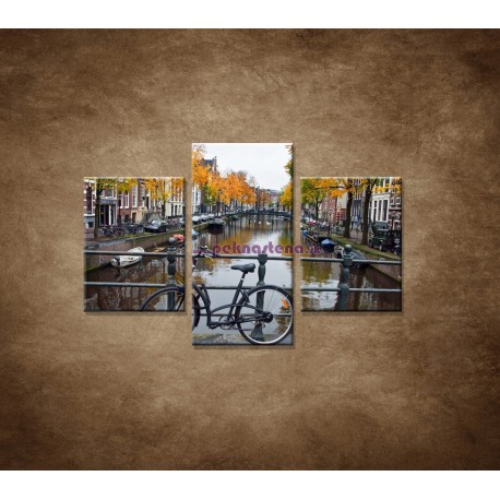 Obrazy na stenu - Jeseň v Holandsku  - 3dielny 90x60cm