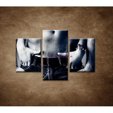 Obrazy na stenu - Muž a žena - 3dielny 90x60cm