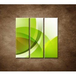 Obrazy na stenu - Zelená abstrakcia - 3dielny 90x90cm