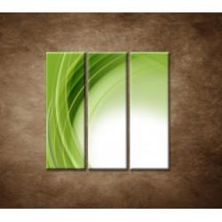 Obrazy na stenu - Zelený polkruh - 3dielny 90x90cm