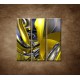 Obrazy na stenu - Žltá abstrakcia - 3dielny 90x90cm