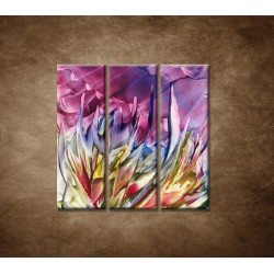 Obrazy na stenu - Abstraktný kvet - 3dielny 90x90cm