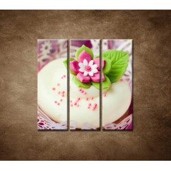 Obrazy na stenu - Svadobné koláčiky - 3dielny 90x90cm