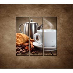 Obrazy na stenu - Raňajky - 3dielny 90x90cm