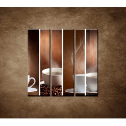 Obrazy na stenu - Šálka kávy - 3dielny 90x90cm