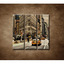 Obrazy na stenu - Žehlička - New York - 3dielny 90x90cm