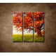 Obrazy na stenu - Jesenný dub - 3dielny 90x90cm