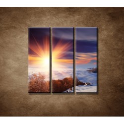 Obrazy na stenu - Slnko na horách - 3dielny 90x90cm