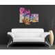 Obrazy na stenu - Abstraktný kvet - 3dielny 110x90cm
