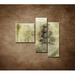 Obrazy na stenu - Zen - Mantra - 3dielny 110x90cm
