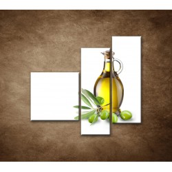 Obrazy na stenu - Olivový olej - 3dielny 110x90cm