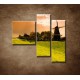 Obrazy na stenu - Západ slnka nad mlynom - 3dielny 110x90cm