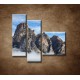 Obrazy na stenu - Mraky pod horami - 3dielny 110x90cm