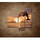 Obrazy na stenu - Skákajúci delfín - 3dielny 110x90cm