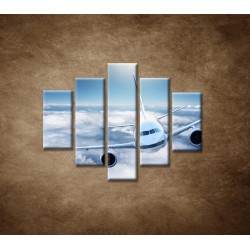 Obrazy na stenu - Boeing 747 - 5dielny 100x80cm