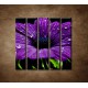 Obrazy na stenu - Fialový kvet - 5dielny 100x100cm