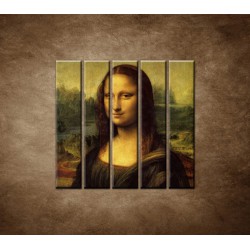 Obrazy na stenu - Mona Lisa - 5dielny 100x100cm