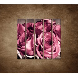 Kytica ruží - 5dielny 100x100cm