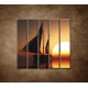 Obrazy na stenu - Západ slnka na mori - 5dielny 100x100cm