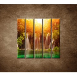 Obrazy na stenu - Vodopád 3  - 5dielny 100x100cm