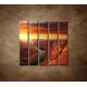 Obrazy na stenu - Západ slnka na horách - 5dielny 100x100cm
