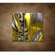 Obrazy na stenu - Žltá abstrakcia - 5dielny 100x100cm