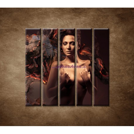 Obrazy na stenu - Sexi žena - 5dielny 100x100cm