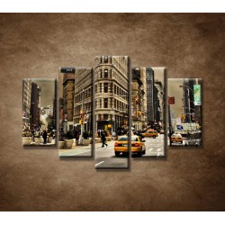 Obrazy na stenu - Žehlička - New York - 5dielny 150x100cm