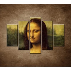 Obrazy na stenu - Mona Lisa - 5dielny 150x100cm