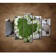Obrazy na stenu - Srdce z kvetov - 5dielny 150x100cm