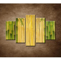 Obrazy na stenu - Bambusové stonky - 5dielny 150x100cm